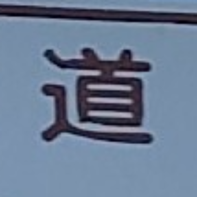 tomodunaさんが街で見つけた般若心経の141文字目『道』の投稿画像
