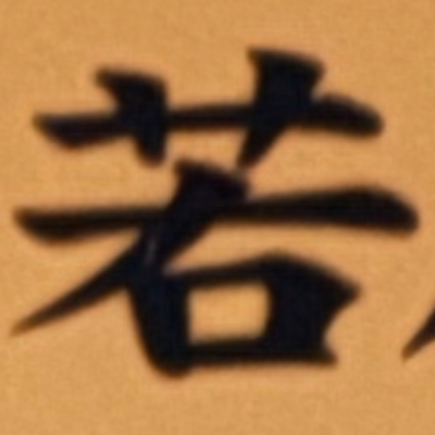 masaminhさんが街で見つけた般若心経の21文字目『若』の投稿画像